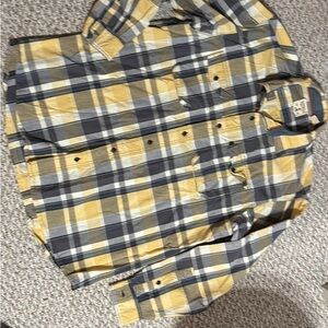 RedHead Men's Plaid Shirt in Yellow and Gray